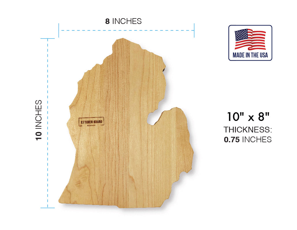 MICHIGAN Mitten Cutting Butter Board | MICHIGAN Gifts, Home Decor & Souvenir