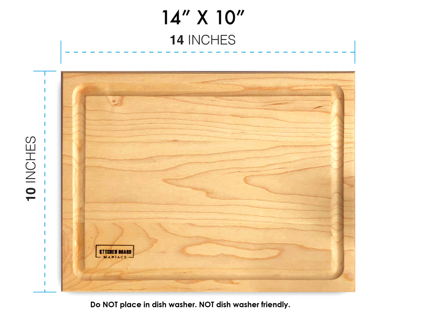 LARGE Maple Wood Cutting Boards for Kitchen 14x10 - Great Butter Board