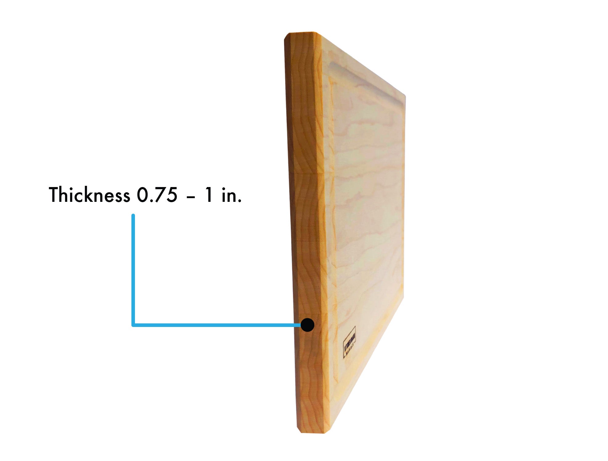 Best Redwood Hard Maple Wood Edge Grain with Juice Groove Cutting Board, Size: Standard, Beige