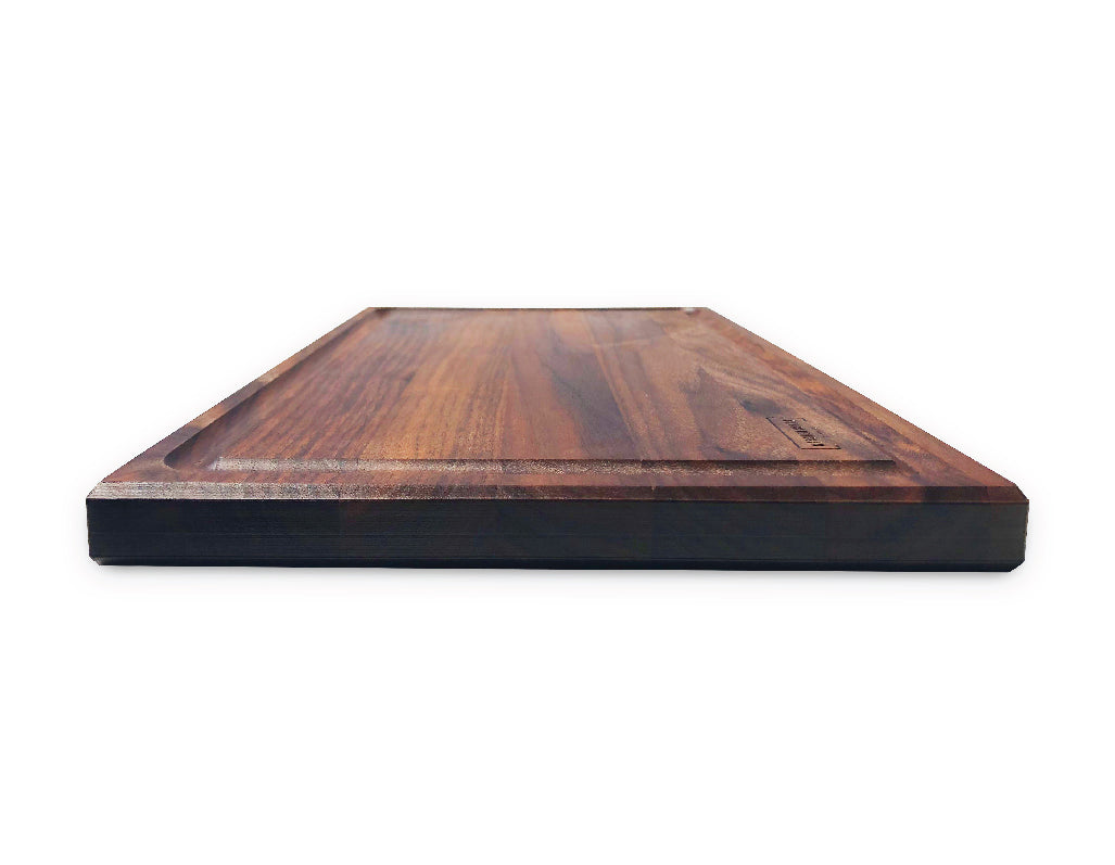 Large Walnut Wood Cutting Board with Juice Groove - 16x10 1/2 inches