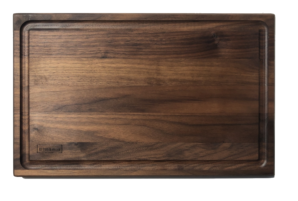 Walnut Wood Cutting Board with Juice Groove - 14x10